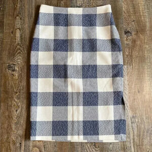Banana Republic | Navy  Gingham Skirt